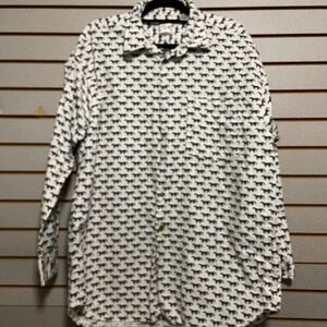Sahara‎ Club Mens XL Horse Print Button Down Shirt Long Sleeve Cotton Flannel
